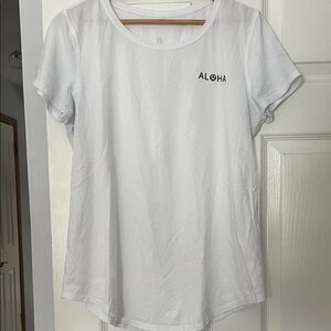 lululemon athletica Aloha White Tee
